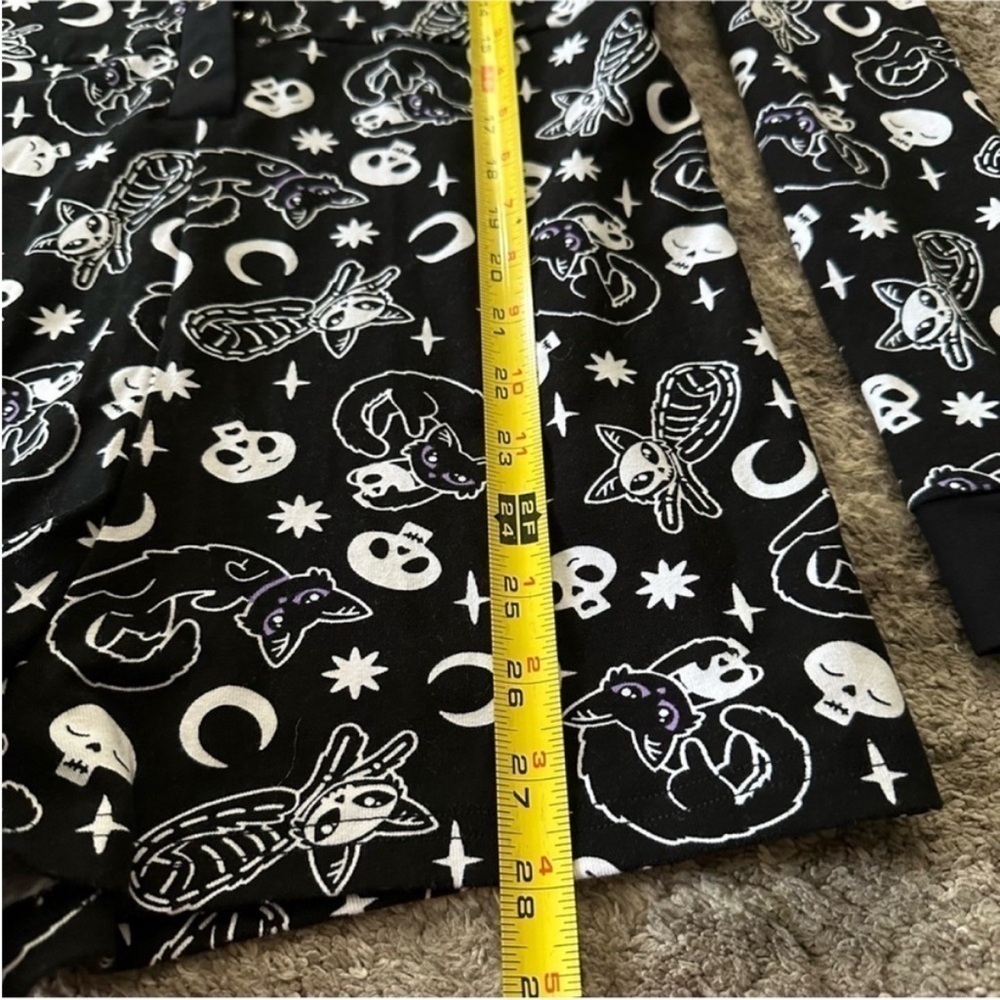 KILLSTAR Purr Off Playsuit Romper Gothic Cats Skulls - Picture 10 of 10